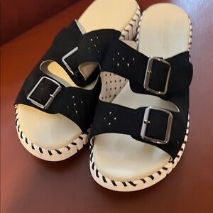 Isle Jacobsen Tulip1176LC Black Adjustable Buckle Sandal size 39